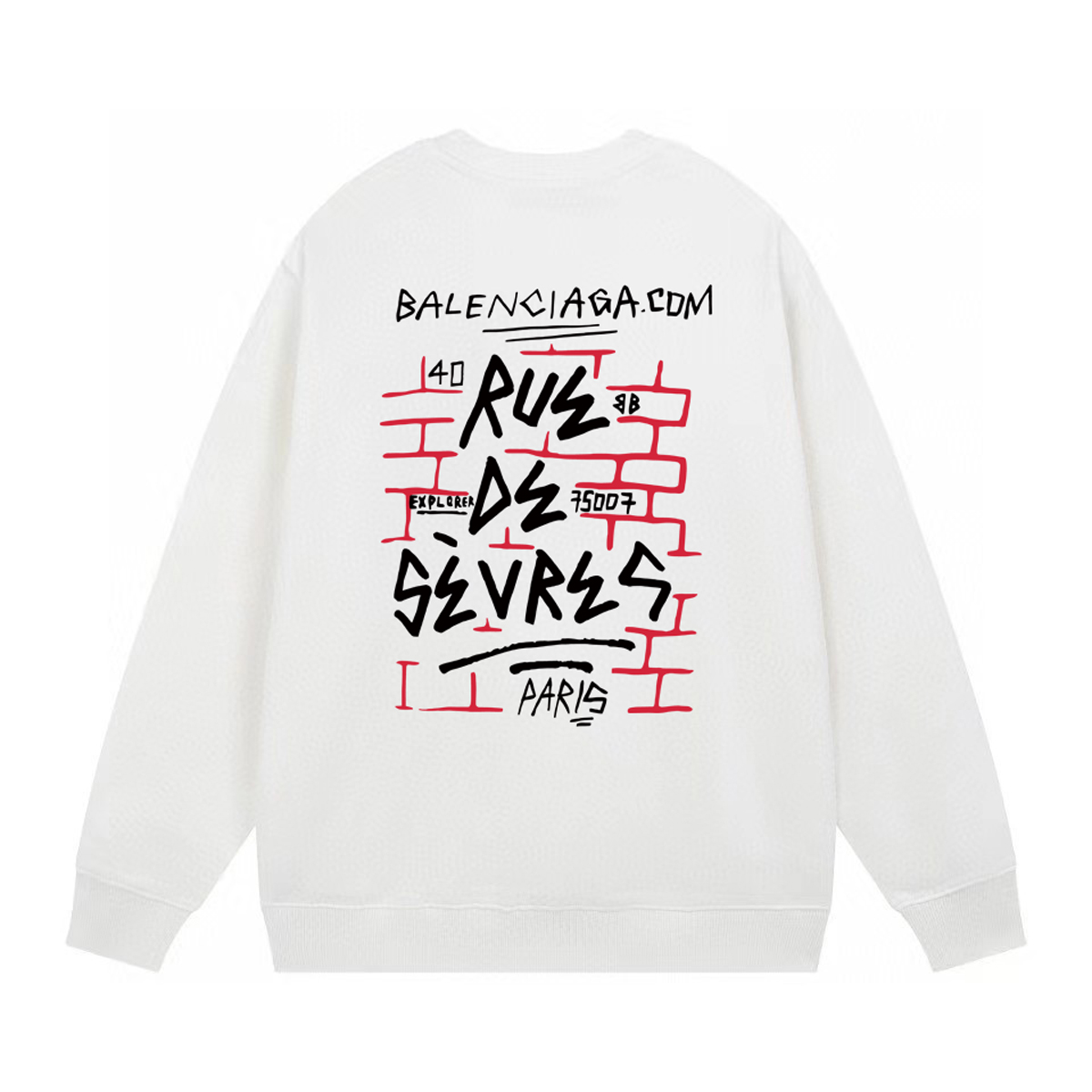 【BALENCIAGA 公式旗艦店】バレンシアガ 丸首の衛衣 スウェット ご好評に付き再入荷！