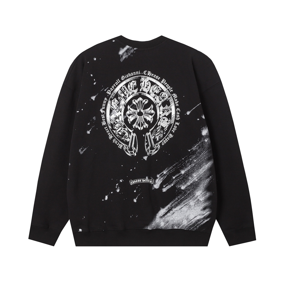 【CHROME HEARTS 公式旗艦店】クロムハーツ  丸首の衛衣  スウェットご好評に付き再入荷！