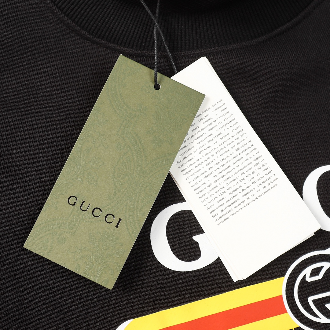 【GUCCI  公式旗艦店】グッチ  丸首の衛衣 スウェットご好評に付き再入荷 240816