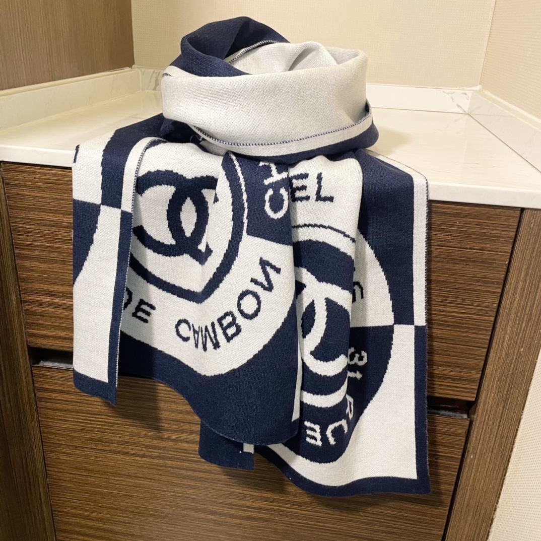 【CHANEL  シャネル 】スカーフ32*200CM 241107