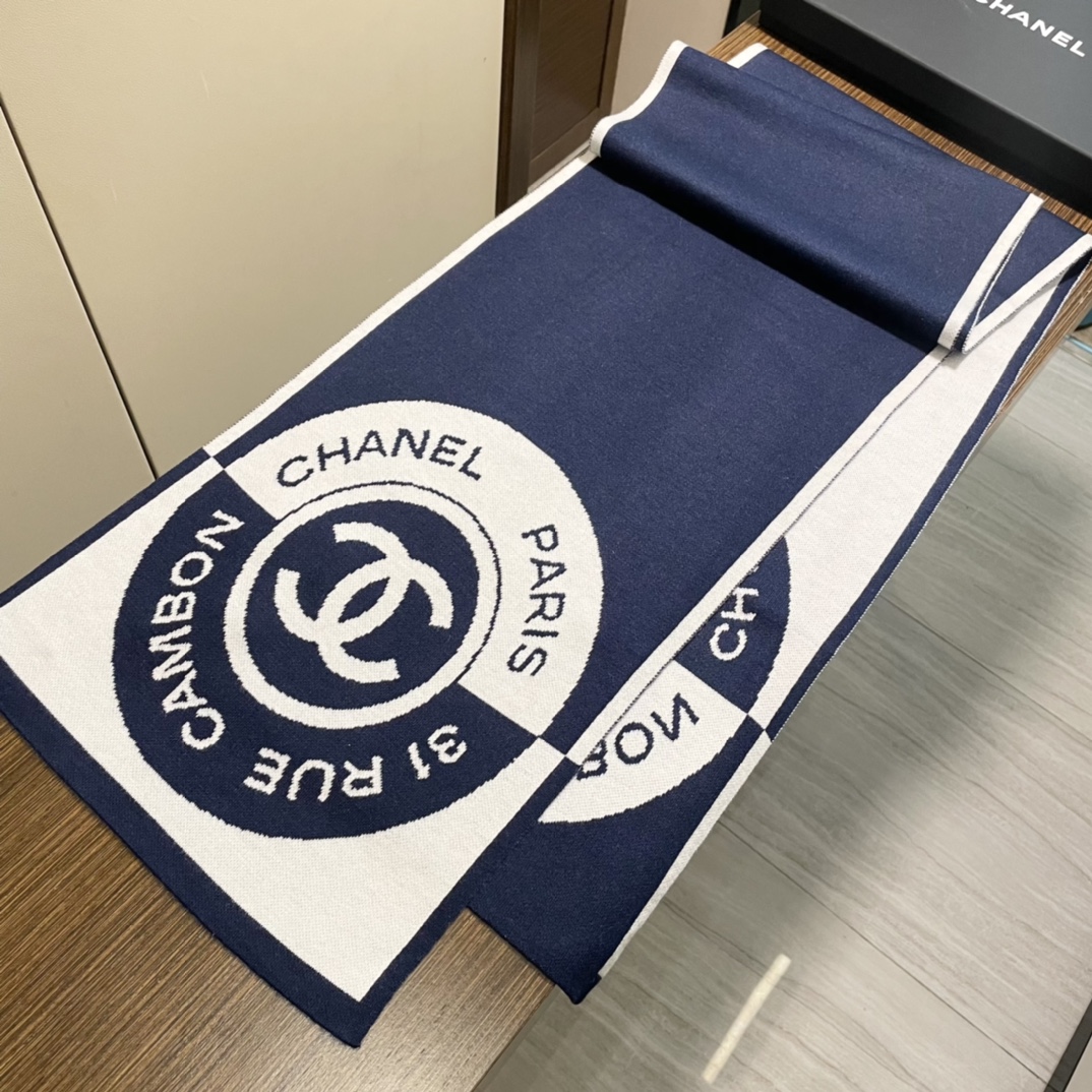 【CHANEL  シャネル 】スカーフ32*200CM 241107