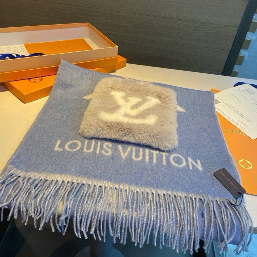【LV LOUIS VUITTON ルイ·ヴィトン】 スカーフ 190*46cm  241107