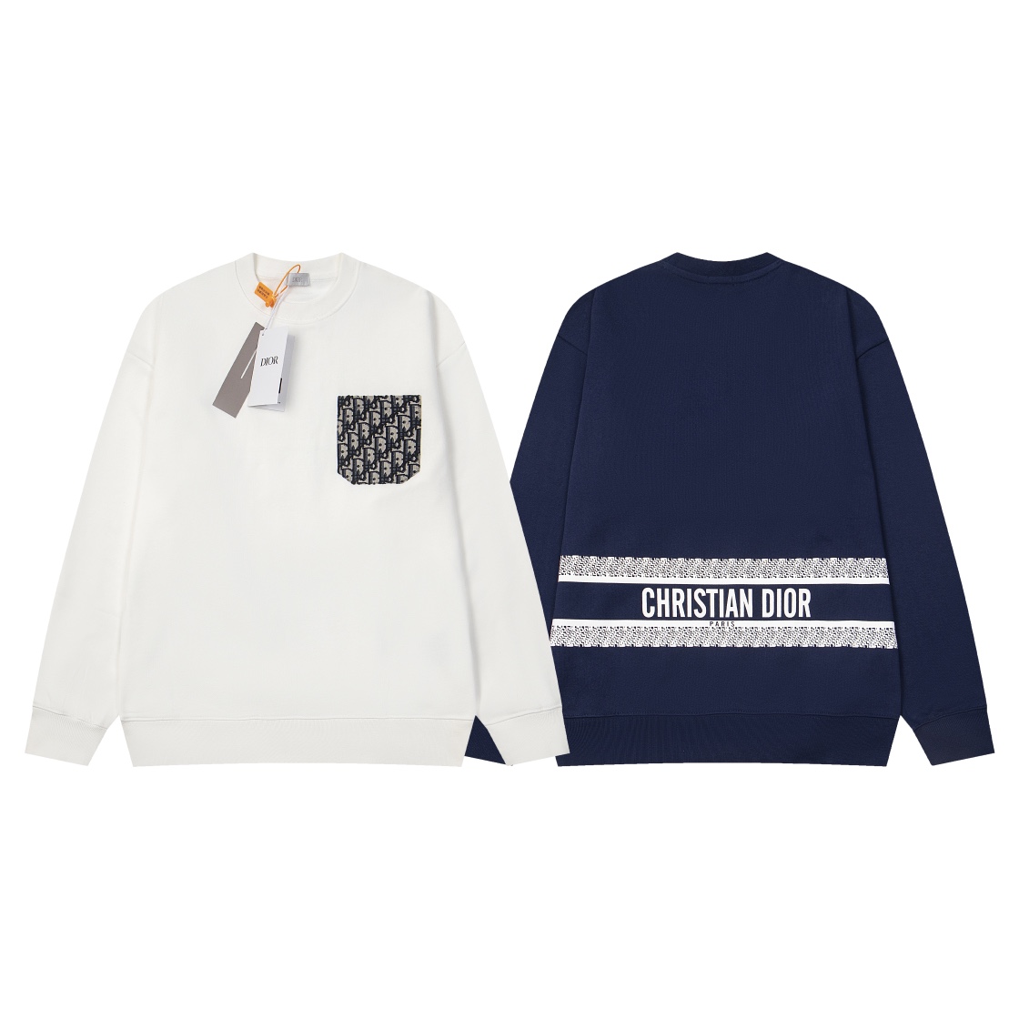 【DIOR  公式旗艦店】ディオール  丸首の衛衣  スウェット ご好評に付き再入荷！241121