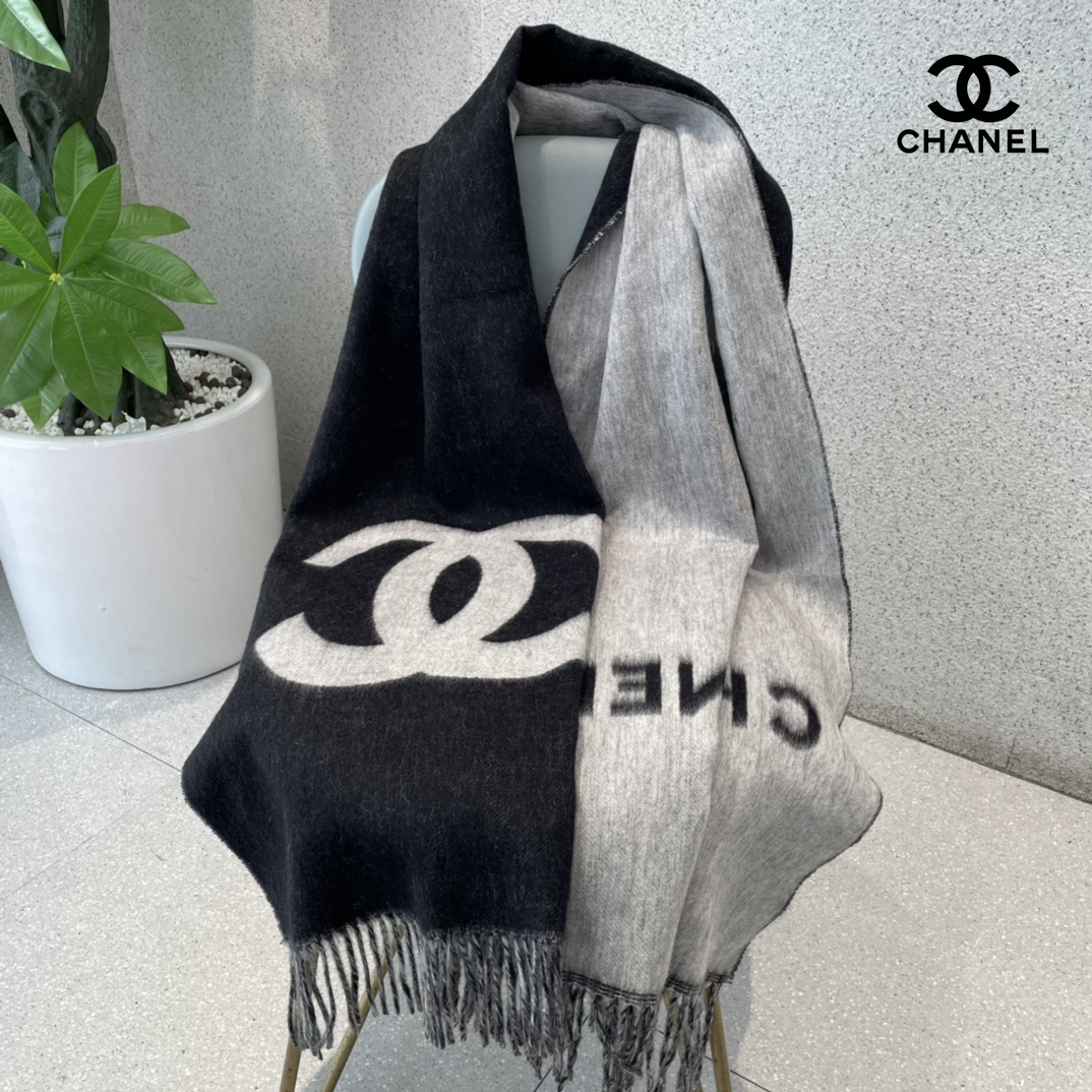 【CHANEL  シャネル 】スカーフ70*200CM