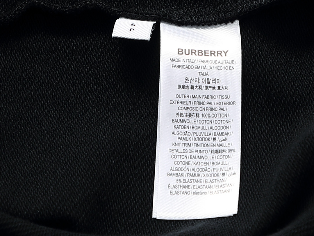 【BURBERRY  公式旗艦店】バーバリー 丸首の衛衣  パーカー ウェットご好評に付き再入荷  240809