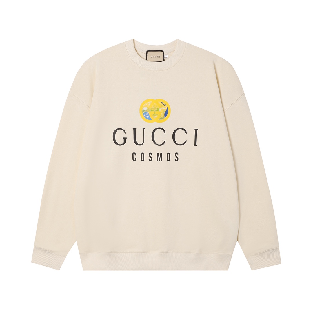 【GUCCI  公式旗艦店】グッチ  丸首の衛衣 スウェットご好評に付き再入荷 240816