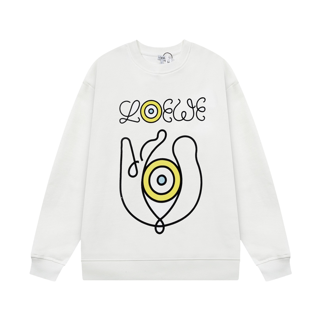 【LOEWE 公式旗艦店】ロエベ  丸首の衛衣 スウェット ご好評に付き再入荷 240925