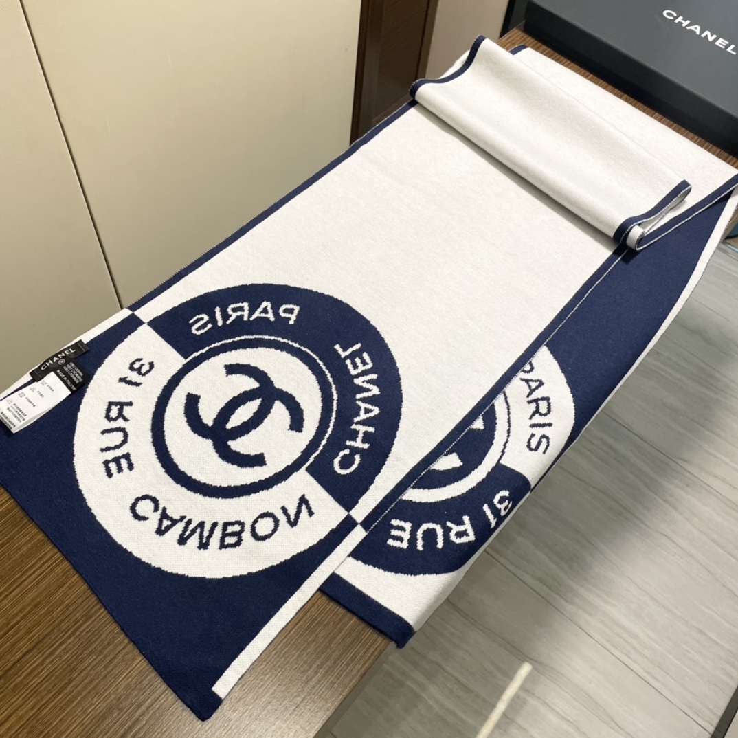 【CHANEL  シャネル 】スカーフ32*200CM 241107