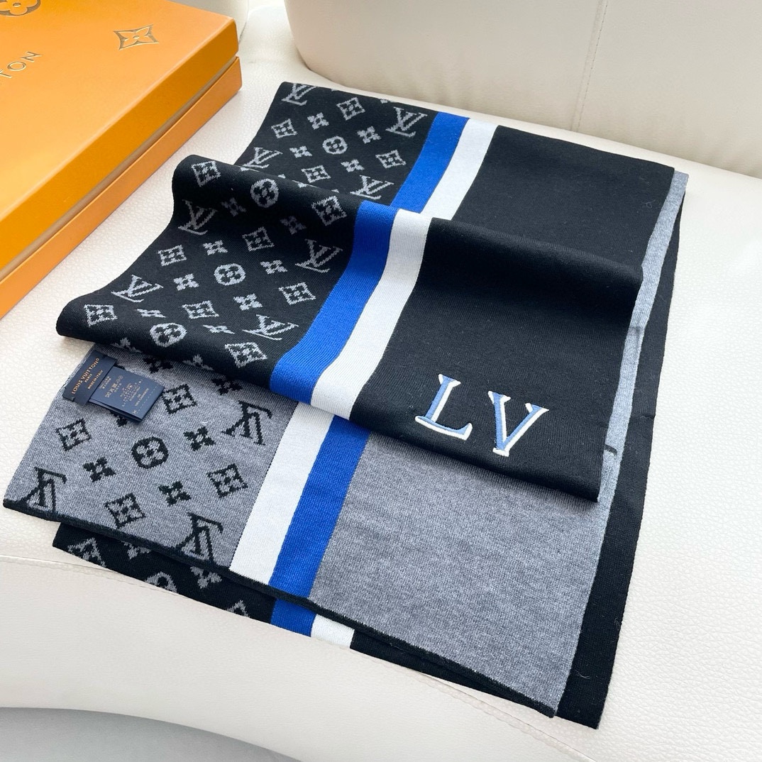 【LV LOUIS VUITTON ルイ·ヴィトン】 スカーフ 180*32cm  241107