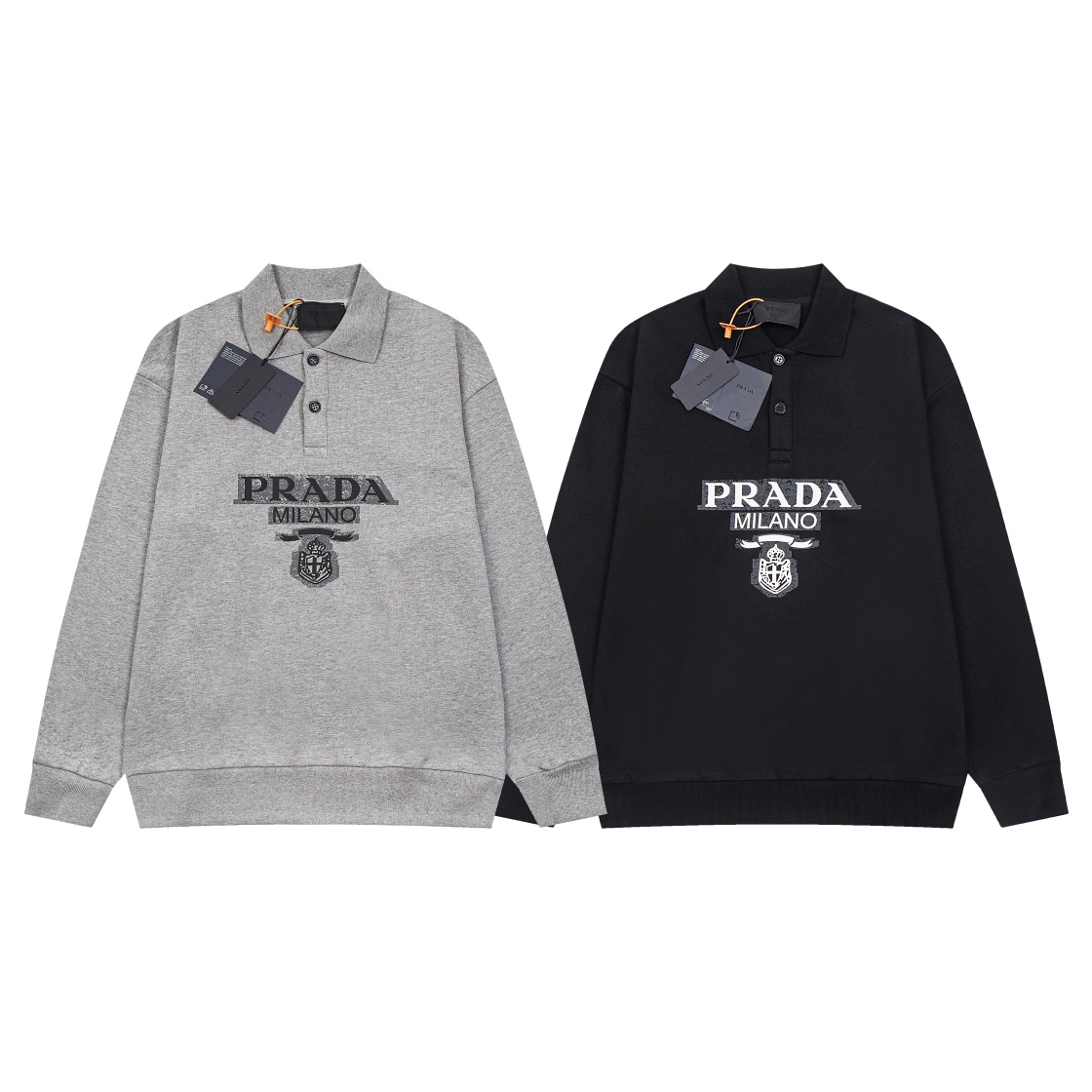 【PRADA 公式旗艦店】プラダ  開襟衛衣  スウェットご好評に付き再入荷    241113