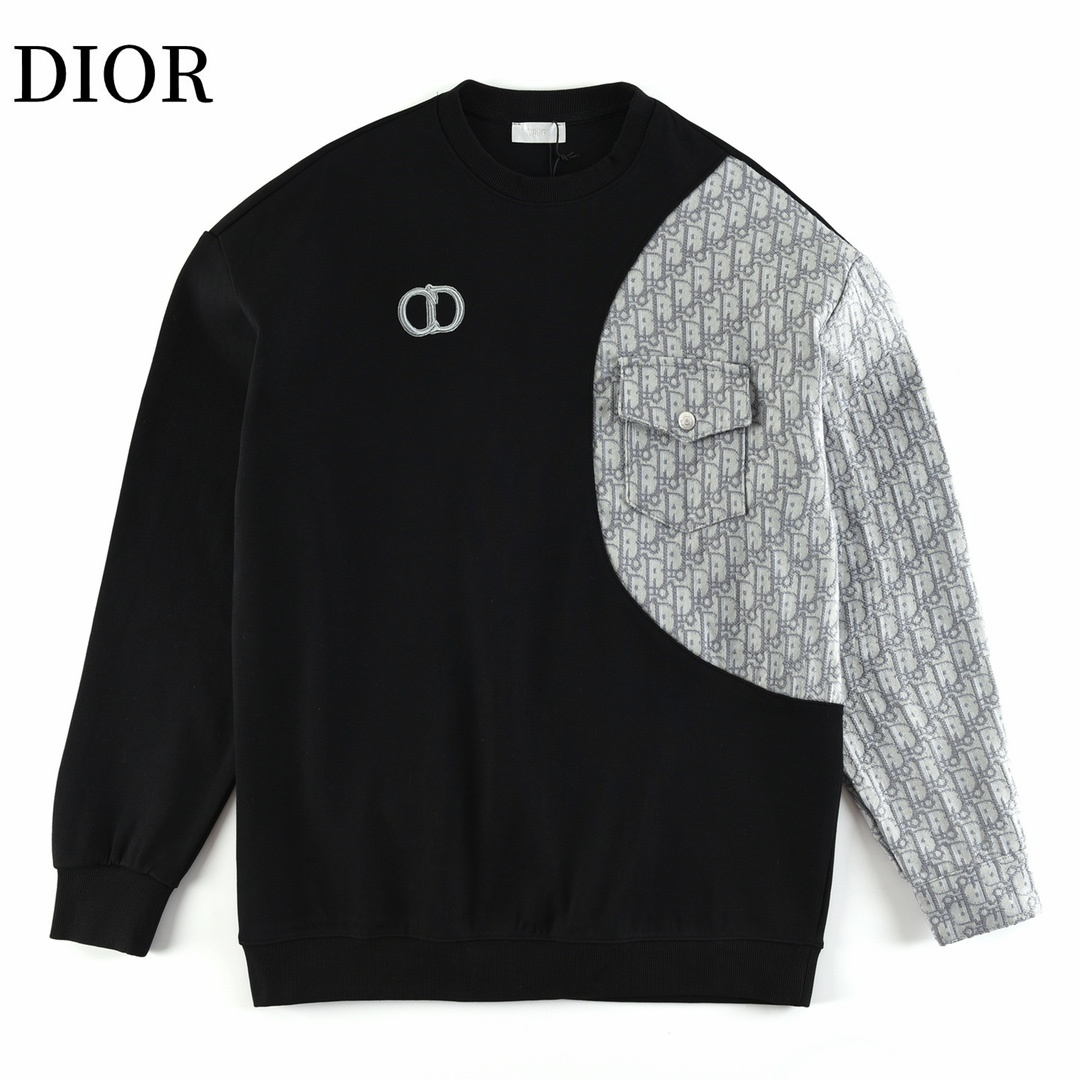 【DIOR  公式旗艦店】ディオール 丸首の衛衣 スウェットご好評に付き再入荷！