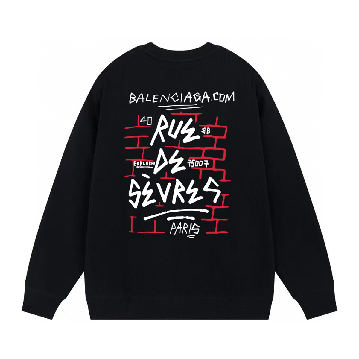 【BALENCIAGA 公式旗艦店】バレンシアガ 丸首の衛衣 スウェット ご好評に付き再入荷！