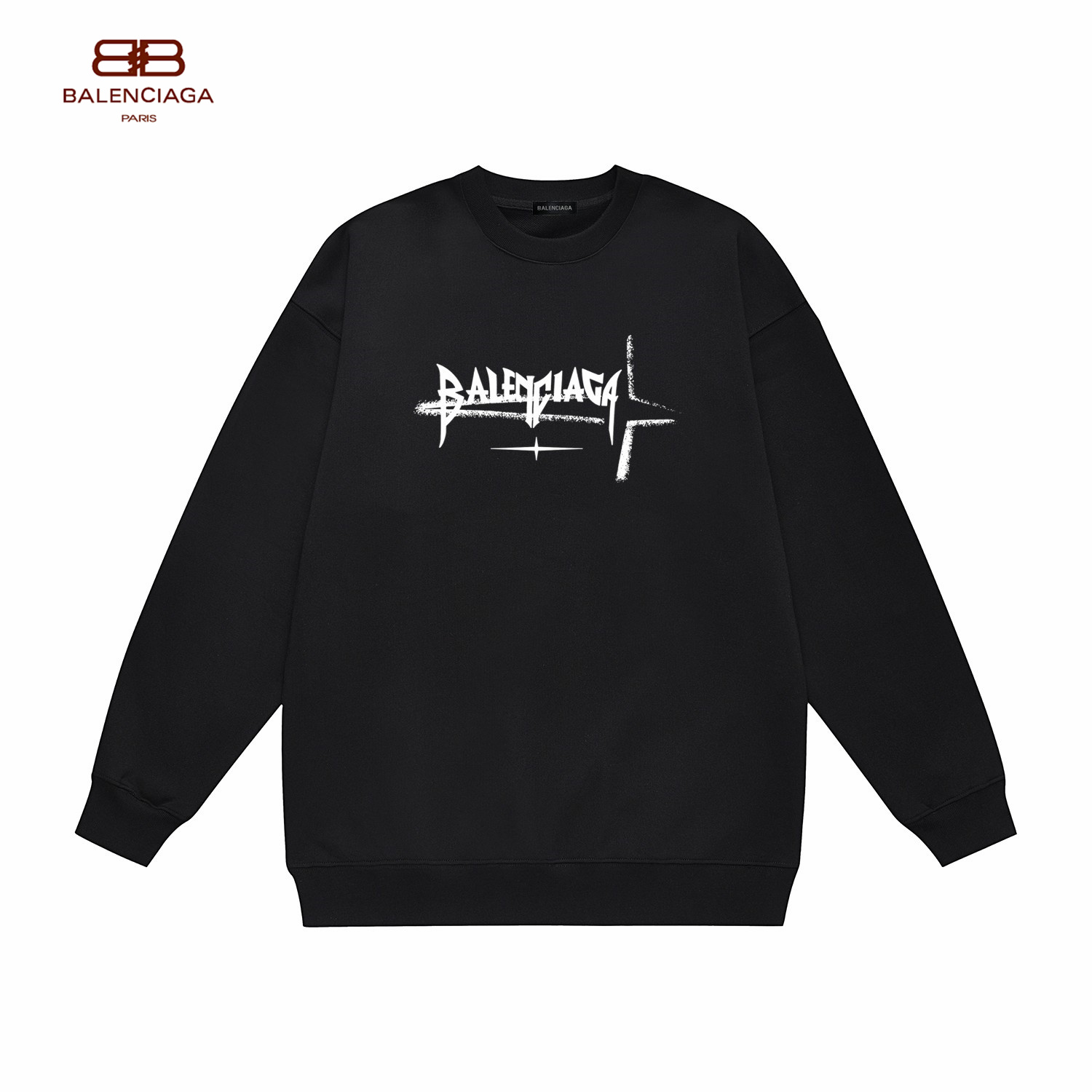 【BALENCIAGA 公式旗艦店】バレンシアガ 丸首の衛衣 スウェット ご好評に付き再入荷！