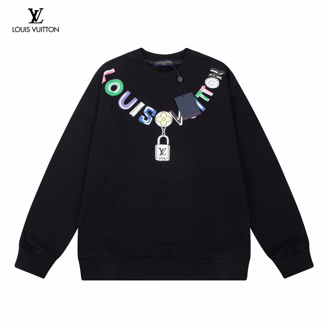 【LOUIS VUITTON  公式旗艦店】ルイヴィトン  丸首の衛衣 スウェットご好評に付き再入荷！