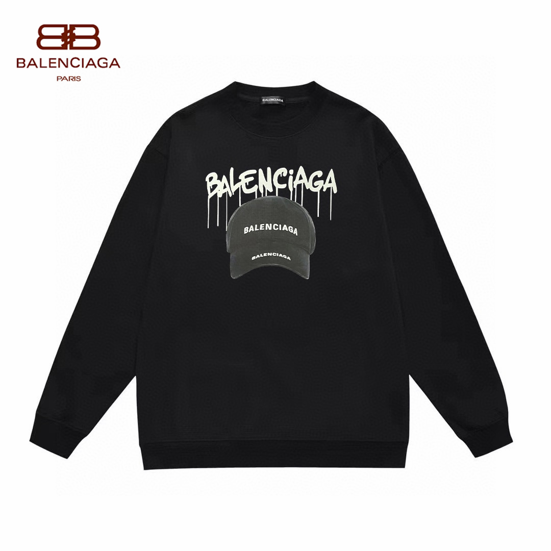 【BALENCIAGA 公式旗艦店】バレンシアガ 丸首の衛衣 スウェット ご好評に付き再入荷！
