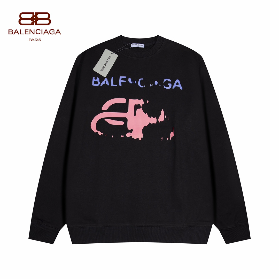 【BALENCIAGA 公式旗艦店】バレンシアガ 丸首の衛衣 スウェット ご好評に付き再入荷！
