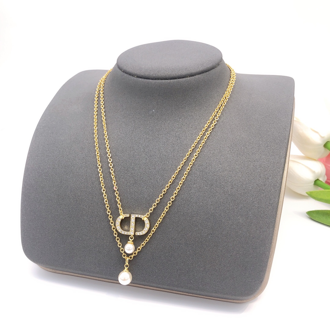 【DIOR】ネックレス、新しいネックレス万能シンプルファッションオーナメント