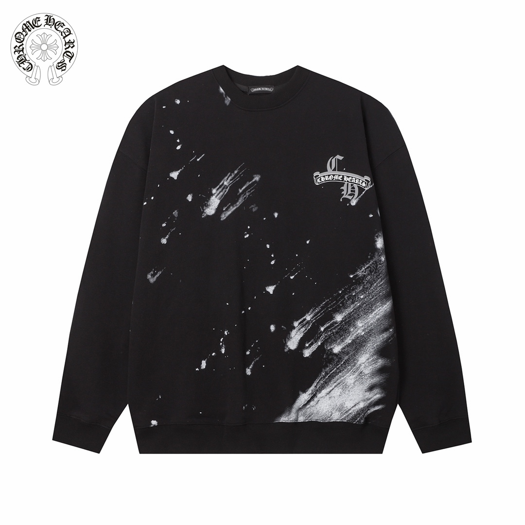 【CHROME HEARTS 公式旗艦店】クロムハーツ  丸首の衛衣  スウェットご好評に付き再入荷！