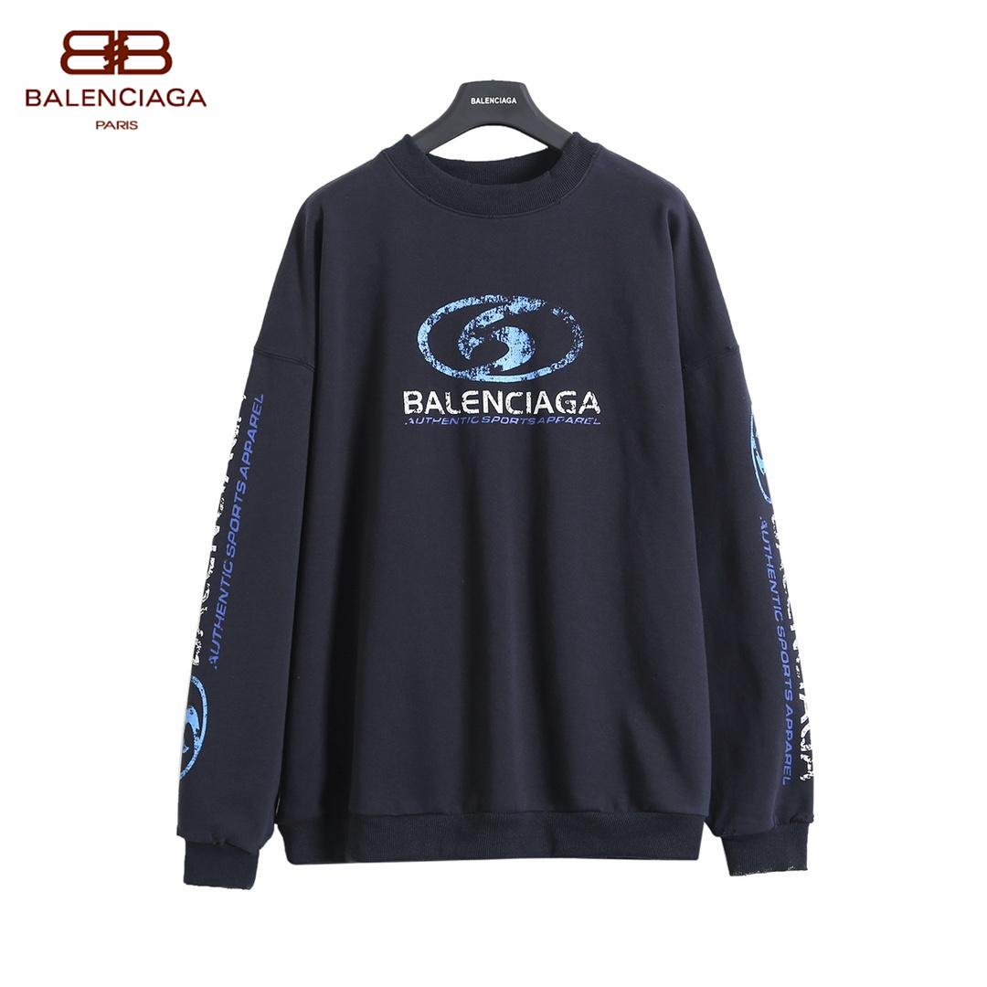 【BALENCIAGA 公式旗艦店】バレンシアガ 丸首の衛衣 スウェット ご好評に付き再入荷！