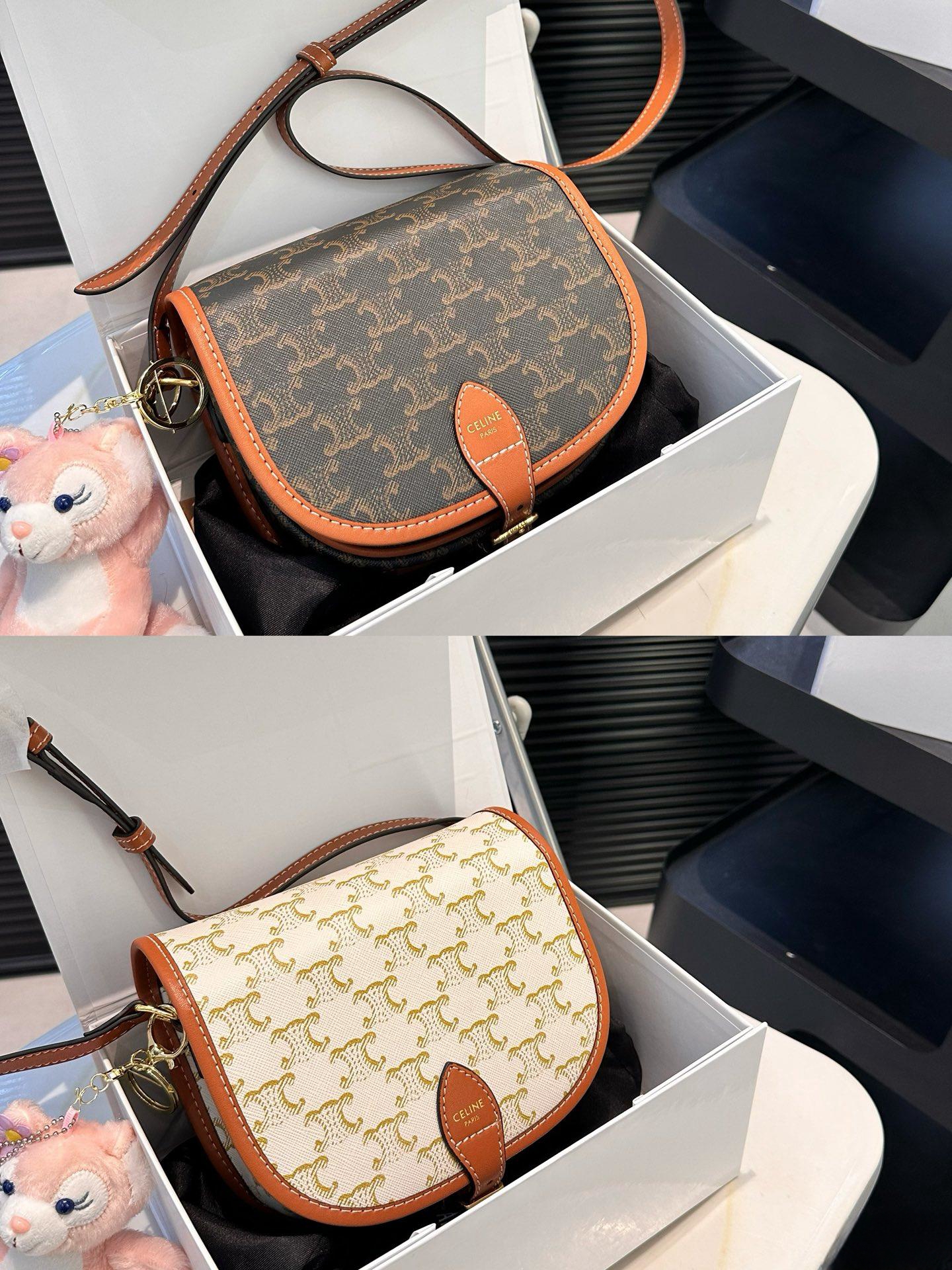 【CELINE 公式旗艦店】セリーヌ 斜めがけバッグ 当日出荷 好評に付き再入荷！18.5*15CM  1240722