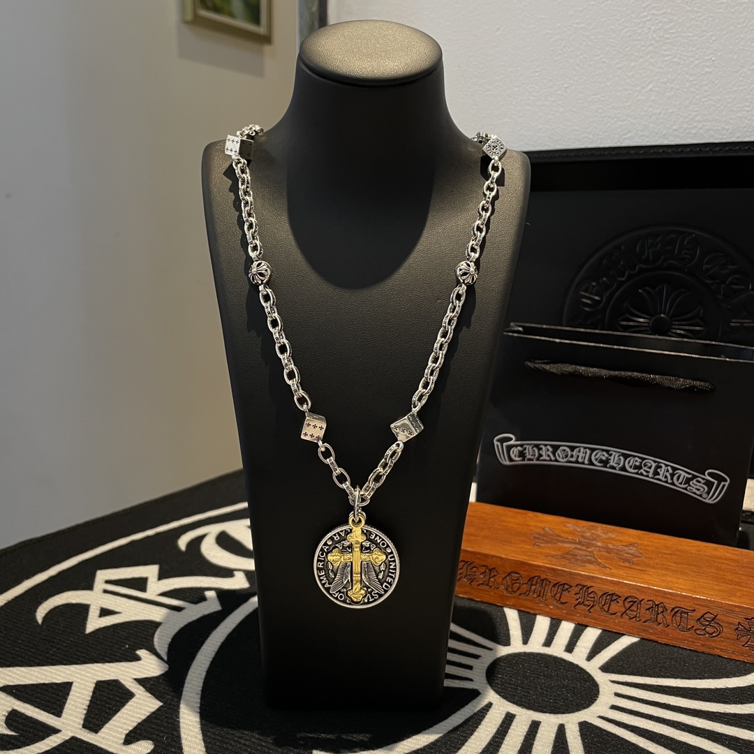 【CHROME HEARTS】ネックレス、新しいネックレス万能シンプルファッションオーナメント 240727