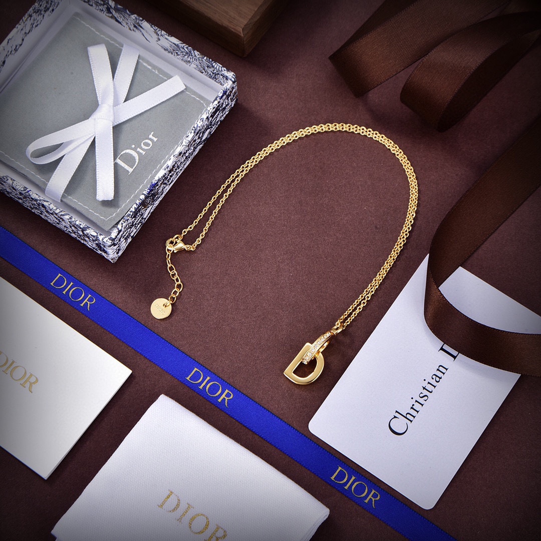 【DIOR】ネックレス、新しいネックレス万能シンプルファッションオーナメント 240730
