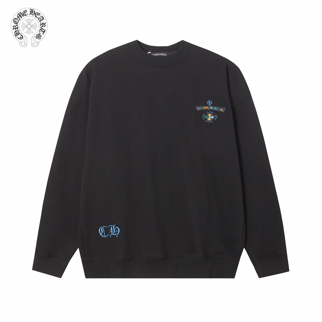 【CHROME HEARTS 公式旗艦店】クロムハーツ  丸首の衛衣  スウェットご好評に付き再入荷 240809