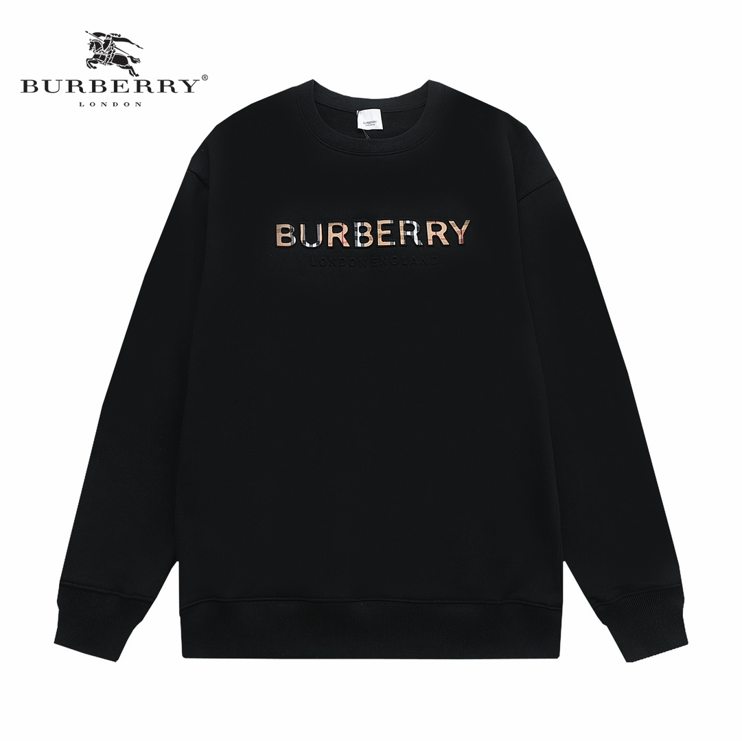 【BURBERRY  公式旗艦店】バーバリー 丸首の衛衣  パーカー ウェットご好評に付き再入荷  240809