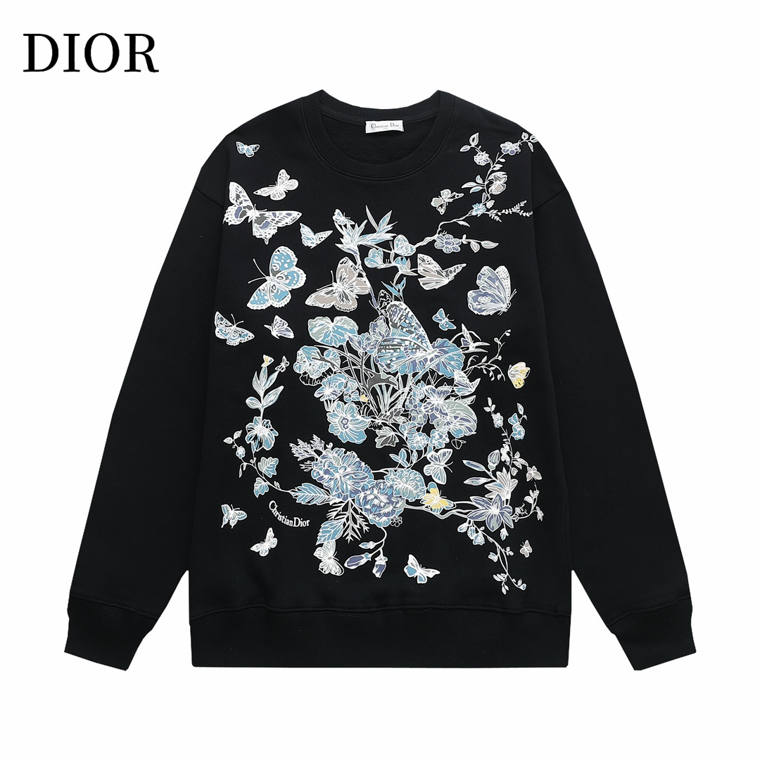 【DIOR  公式旗艦店】ディオール  丸首の衛衣 ご好評に付き再入荷 240809