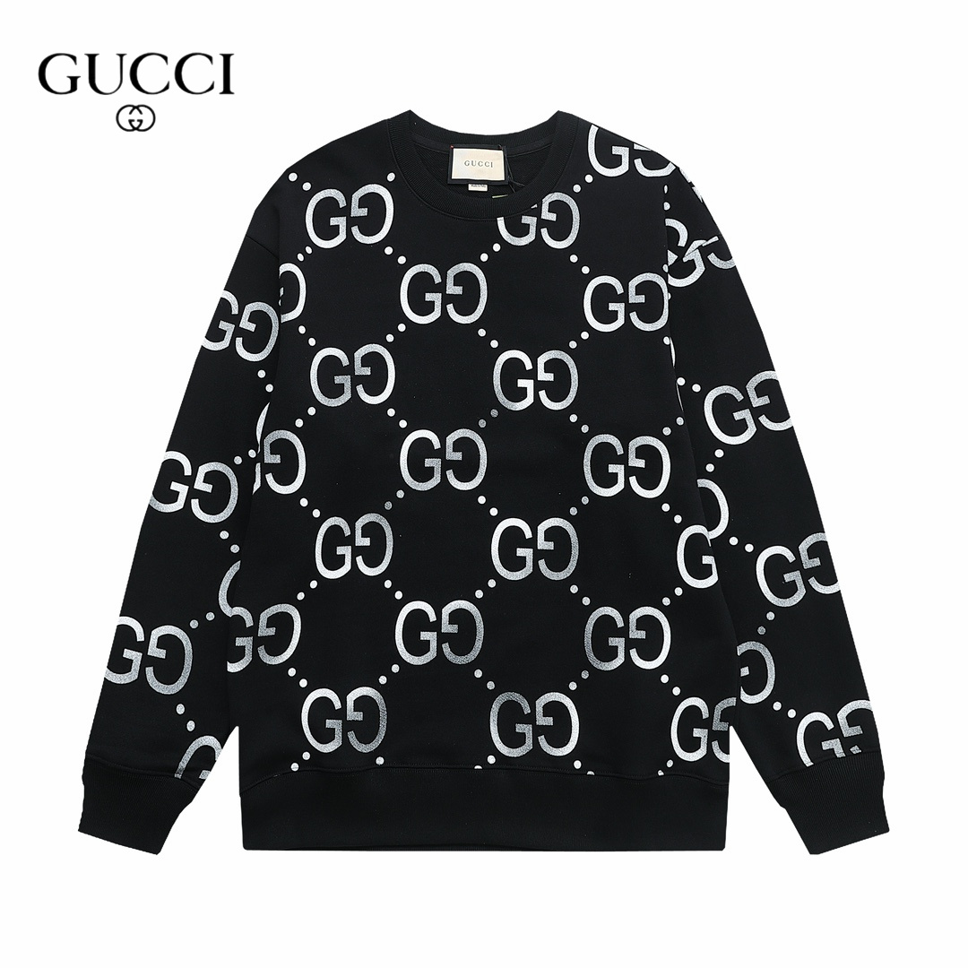【GUCCI  公式旗艦店】グッチ 丸首の衛衣 スウェットご好評に付き再入荷 240811