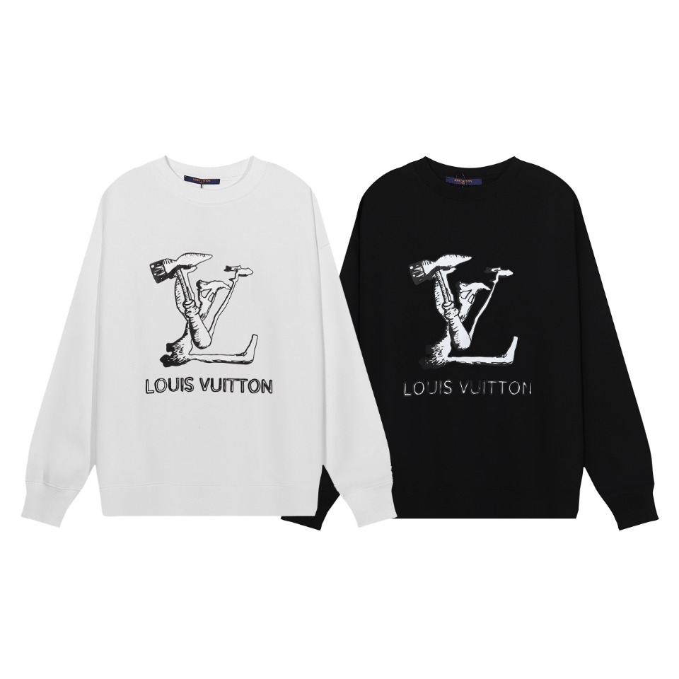 【LOUIS VUITTON  公式旗艦店】ルイヴィトン 丸首の衛衣 スウェット ご好評に付き再入荷 240811