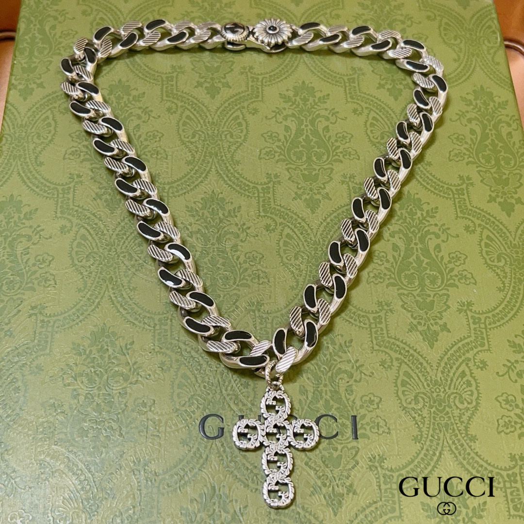 【GUCCI】ネックレス、新しいネックレス万能シンプルファッションオーナメント 240815