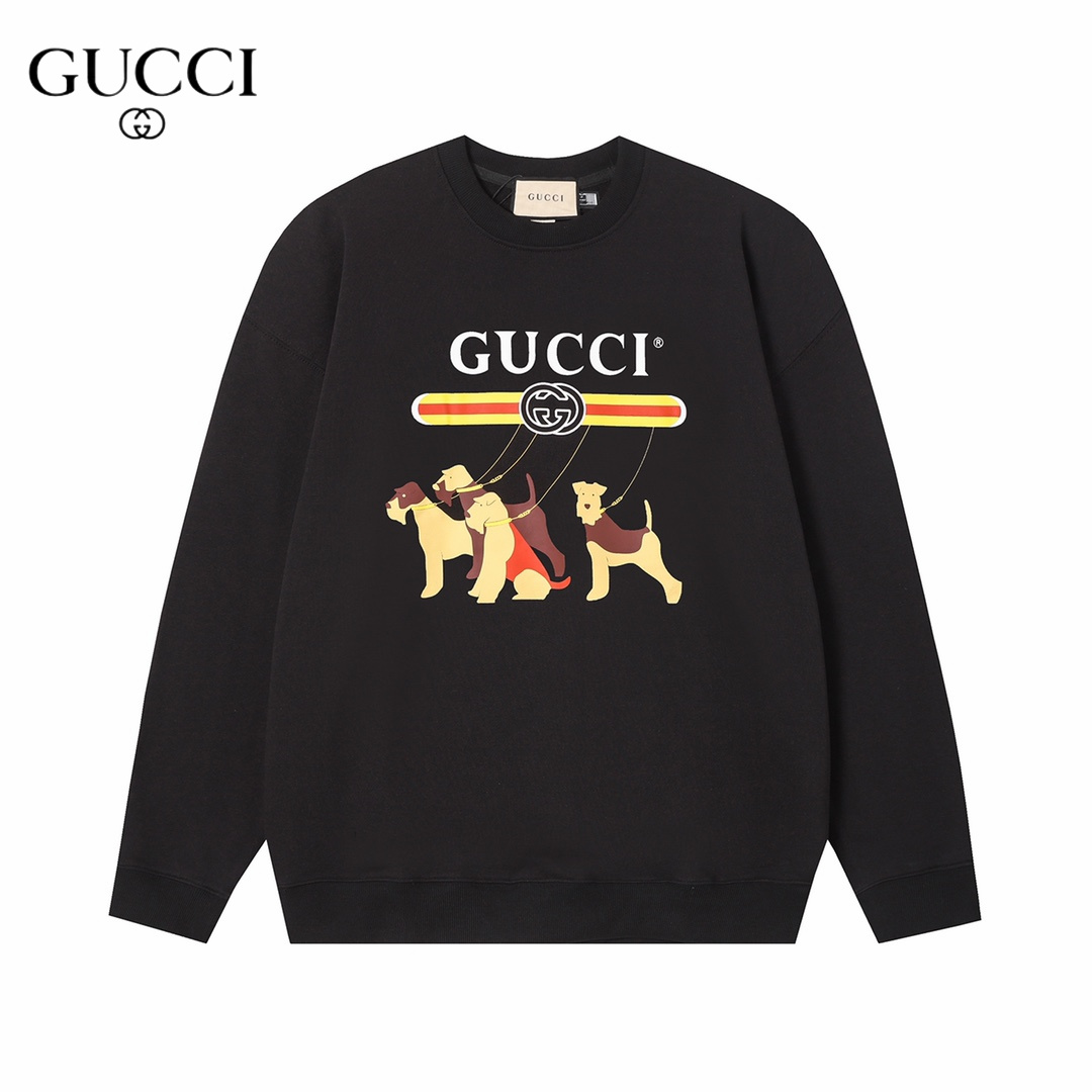 【GUCCI  公式旗艦店】グッチ  丸首の衛衣 スウェットご好評に付き再入荷 240816