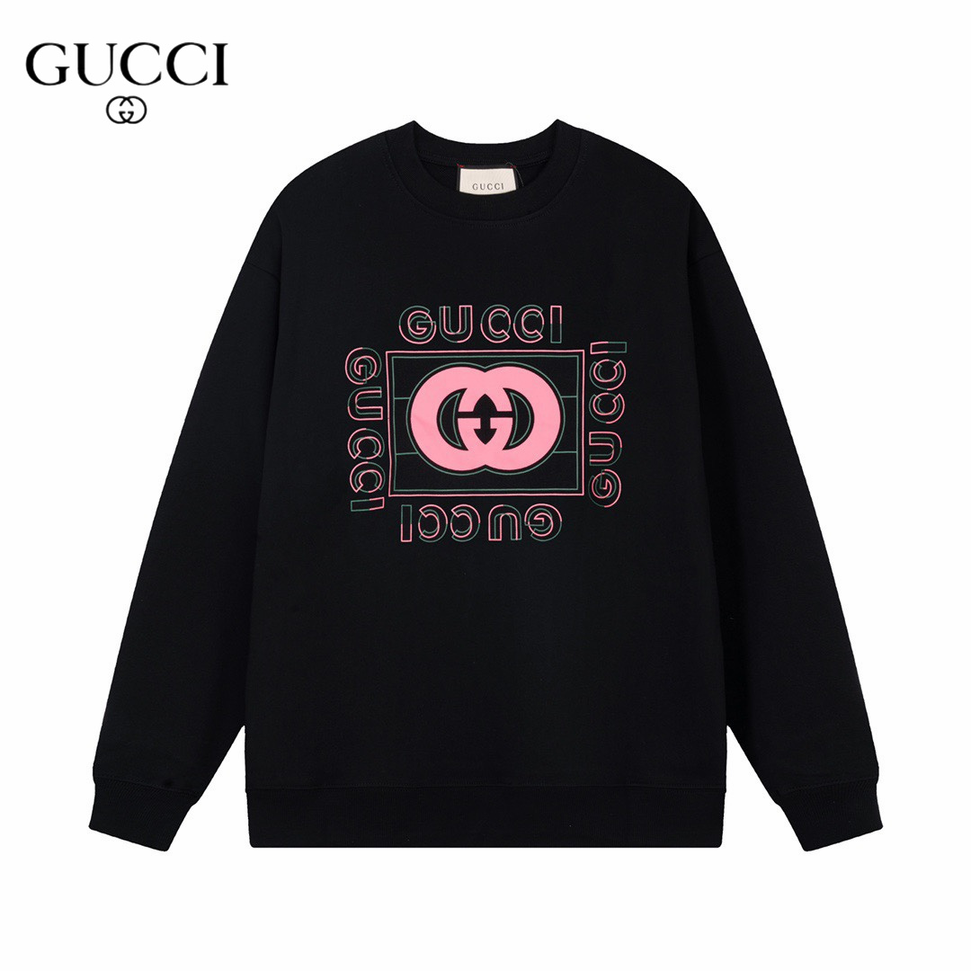 【GUCCI  公式旗艦店】グッチ  丸首の衛衣 スウェットご好評に付き再入荷 240816