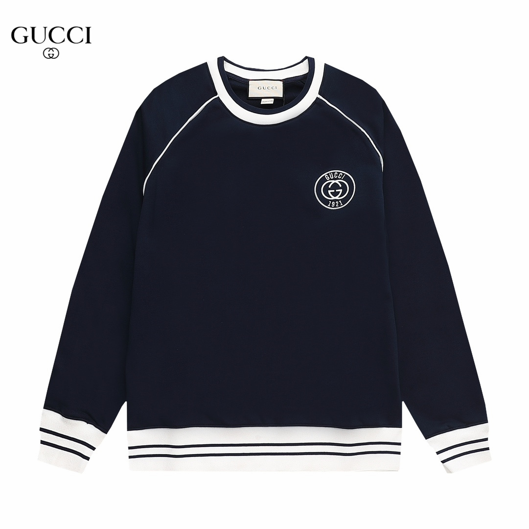 【GUCCI  公式旗艦店】グッチ  丸首の衛衣 スウェットご好評に付き再入荷 240828
