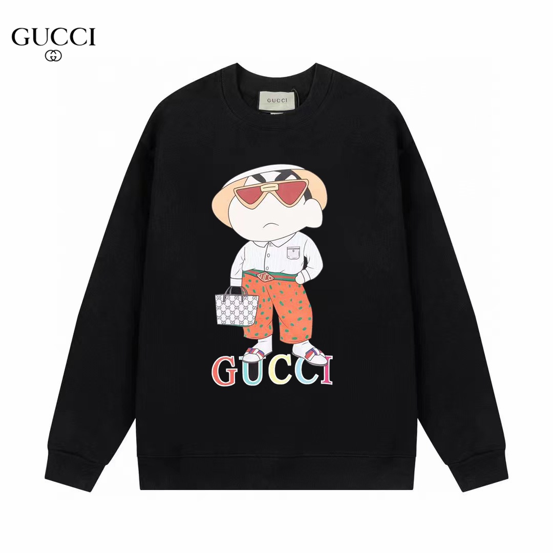 【GUCCI  公式旗艦店】グッチ 丸首の衛衣 スウェットご好評に付き再入荷 240828