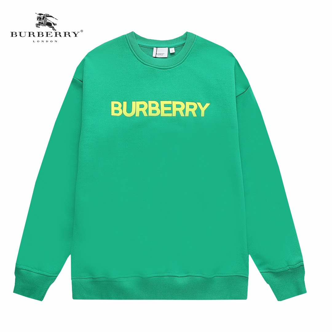【BURBERRY 公式旗艦店】バーバリー  丸首の衛衣 スウェット ご好評に付き再入荷240829
