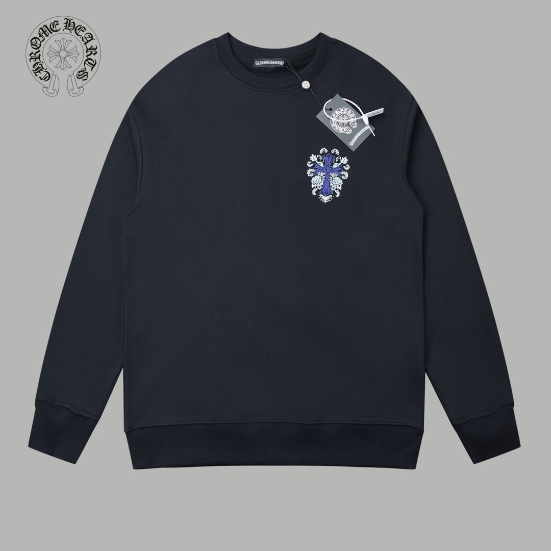 【CHROME HEARTS 公式旗艦店】クロムハーツ  丸首の衛衣 スウェット ご好評に付き再入荷240829
