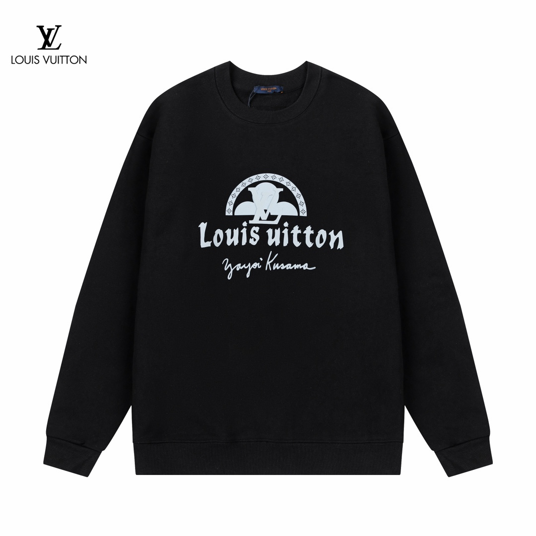 【LOUIS VUITTON  公式旗艦店】ルイヴィトン  丸首の衛衣 スウェットご好評に付き再入荷 240829