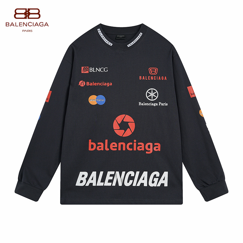 【BALENCIAGA 公式旗艦店】バレンシアガ  丸首の衛衣 スウェットご好評に付き再入荷 240829