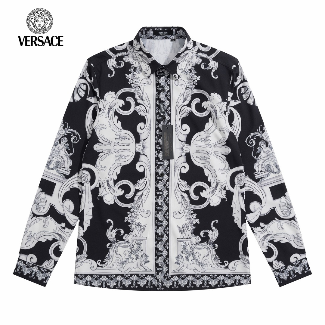 【VERSACE 公式旗艦店】ヴェルサーチ  シャツ  ご好評に付き再入荷  240831