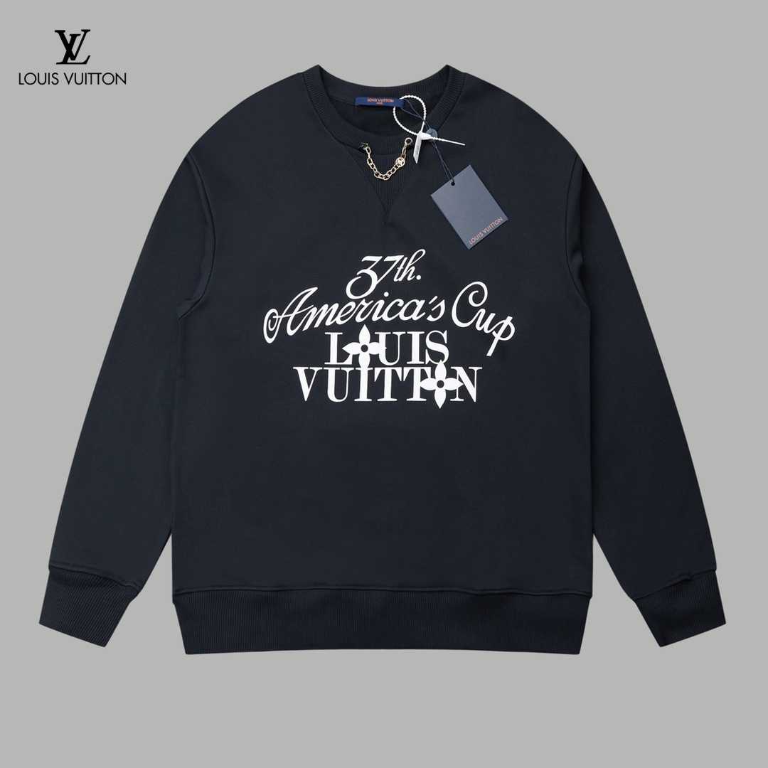 【LOUIS VUITTON  公式旗艦店】ルイヴィトン 丸首の衛衣 スウェット ご好評に付き再入荷 240811