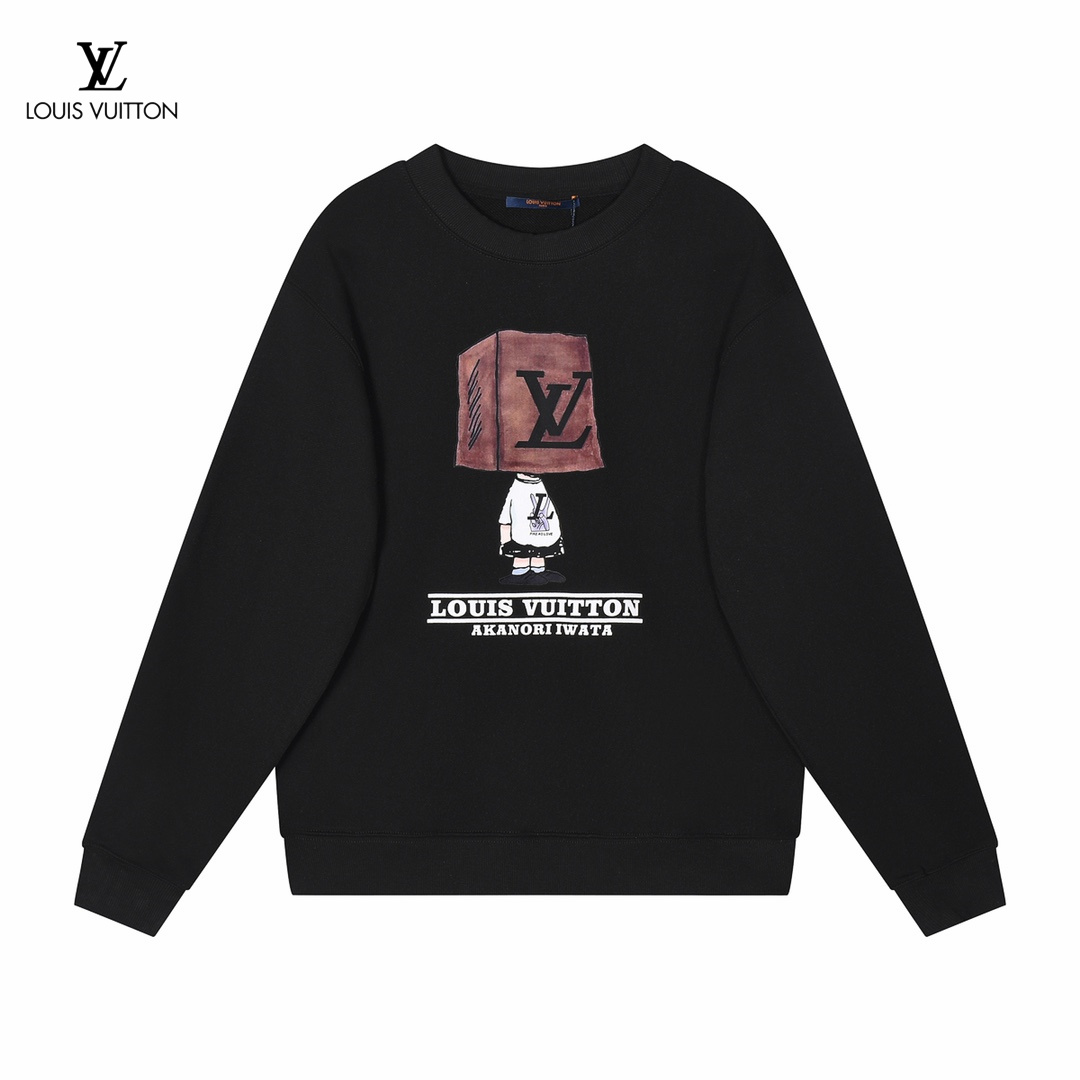 【LOUIS VUITTON  公式旗艦店】ルイヴィトン 丸首の衛衣 スウェット ご好評に付き再入荷  240902