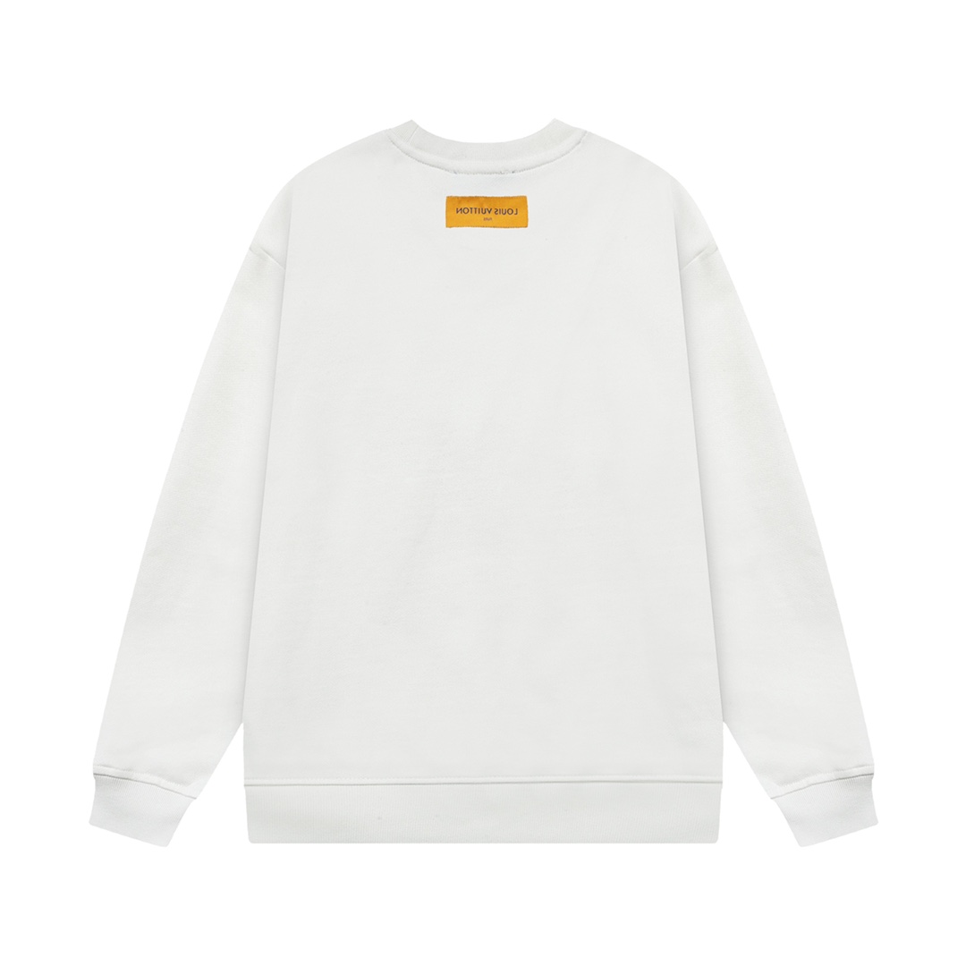 【LOUIS VUITTON  公式旗艦店】ルイヴィトン 丸首の衛衣 スウェット ご好評に付き再入荷  240902