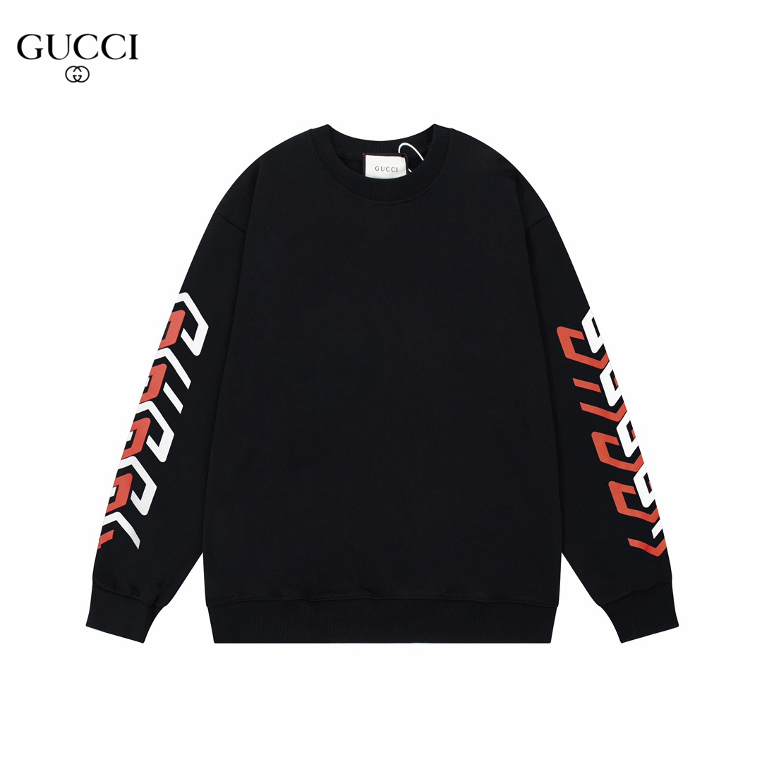 【GUCCI  公式旗艦店】グッチ 丸首の衛衣 スウェットご好評に付き再入荷 240902
