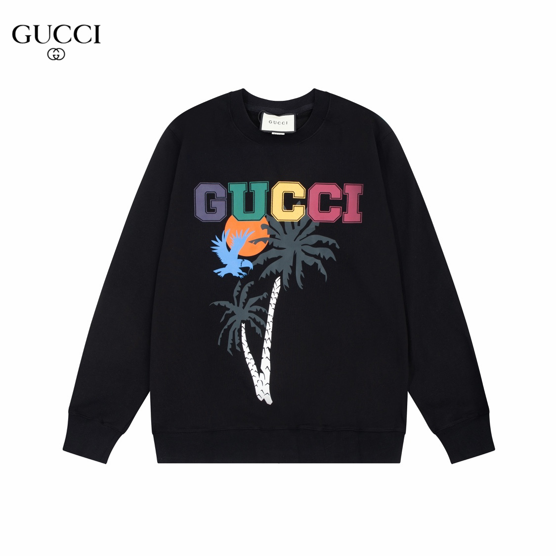 【GUCCI  公式旗艦店】グッチ 丸首の衛衣 スウェットご好評に付き再入荷 240902