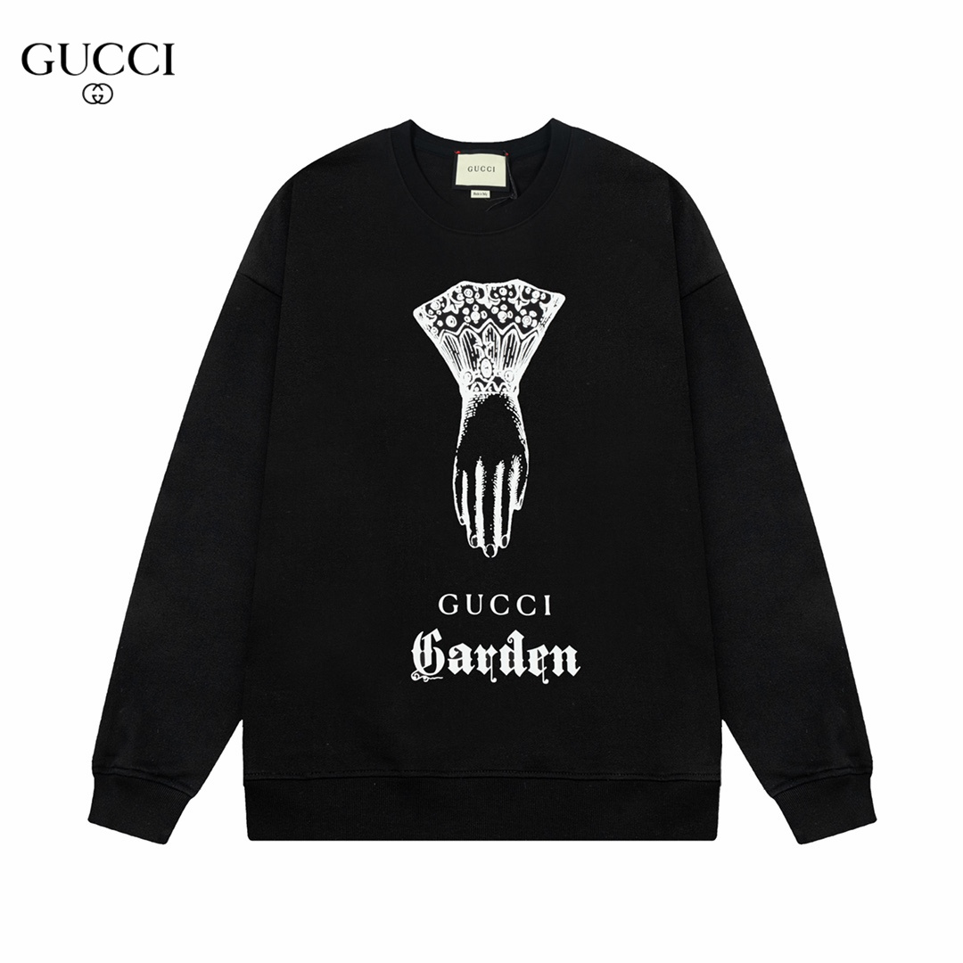 【GUCCI  公式旗艦店】グッチ 丸首の衛衣 スウェットご好評に付き再入荷 240902