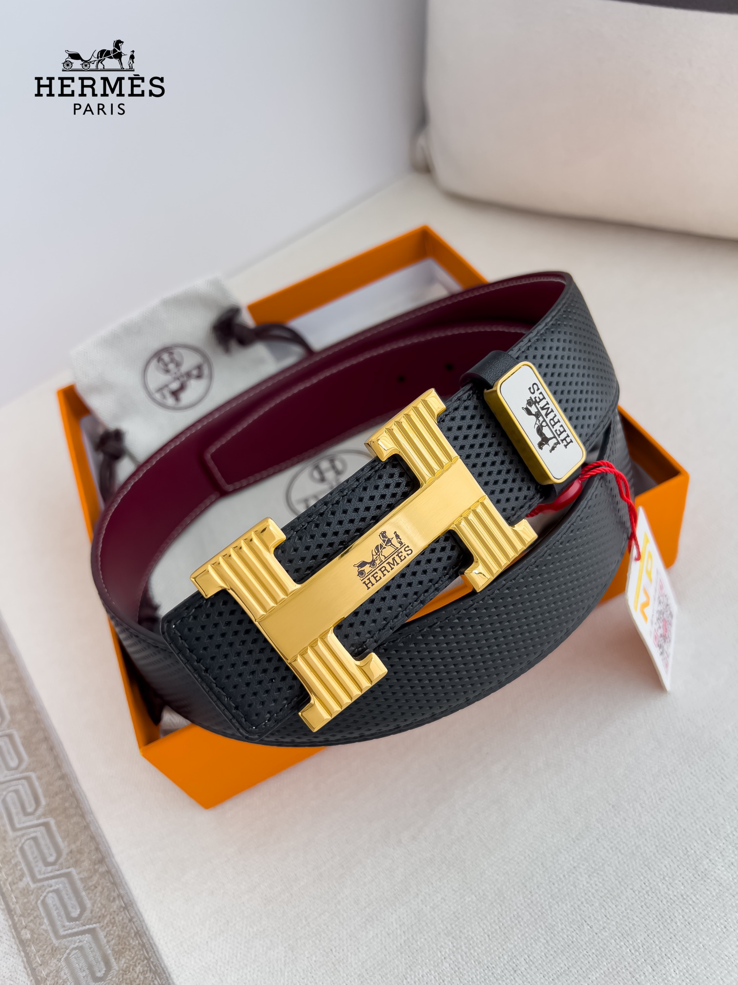 【Hermès】(エルメス) 3.8cmベルト メンズ 240903