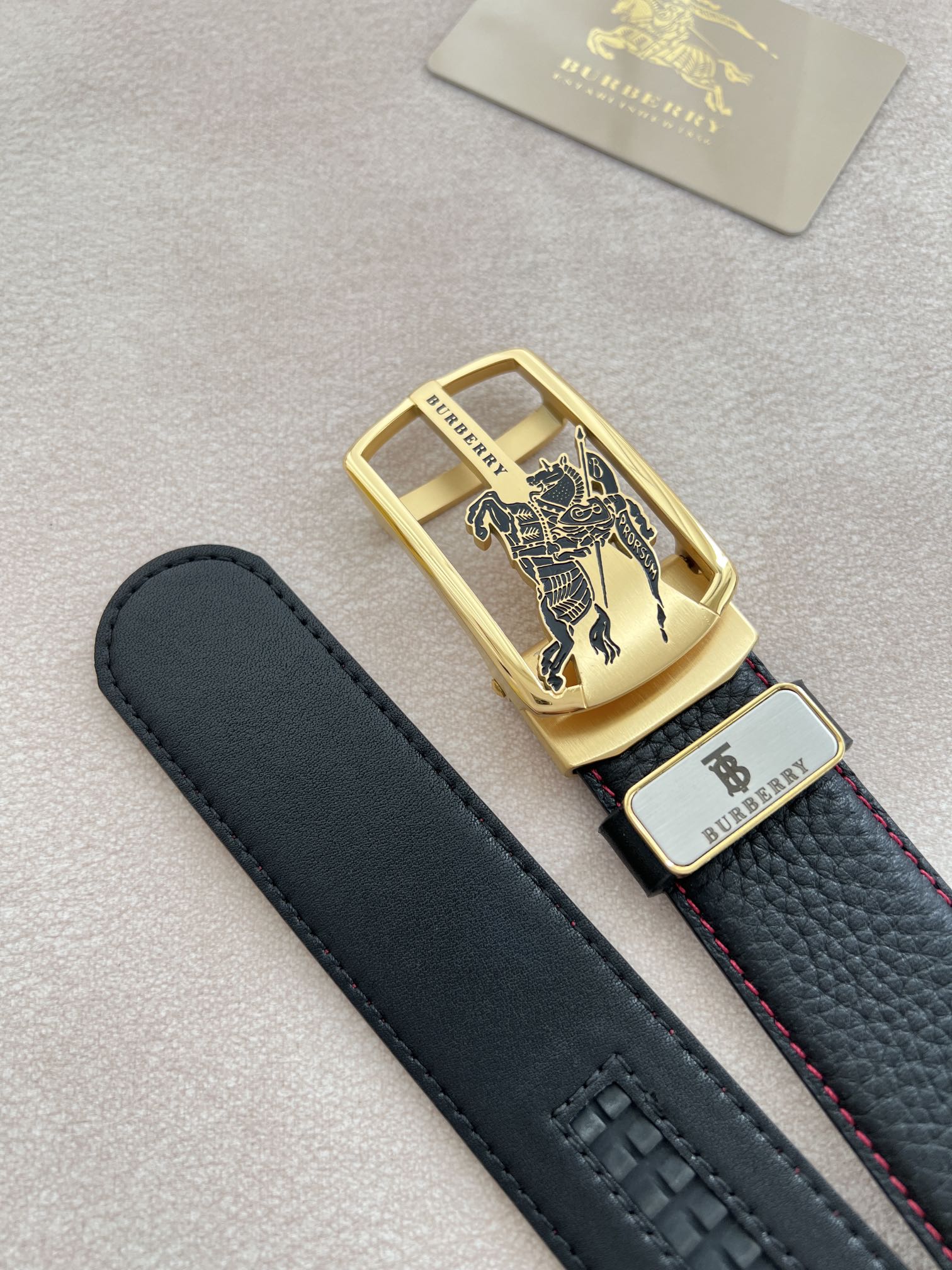 【BURBERRY 】(バーバリー) 3.5cmベルト メンズ 240904