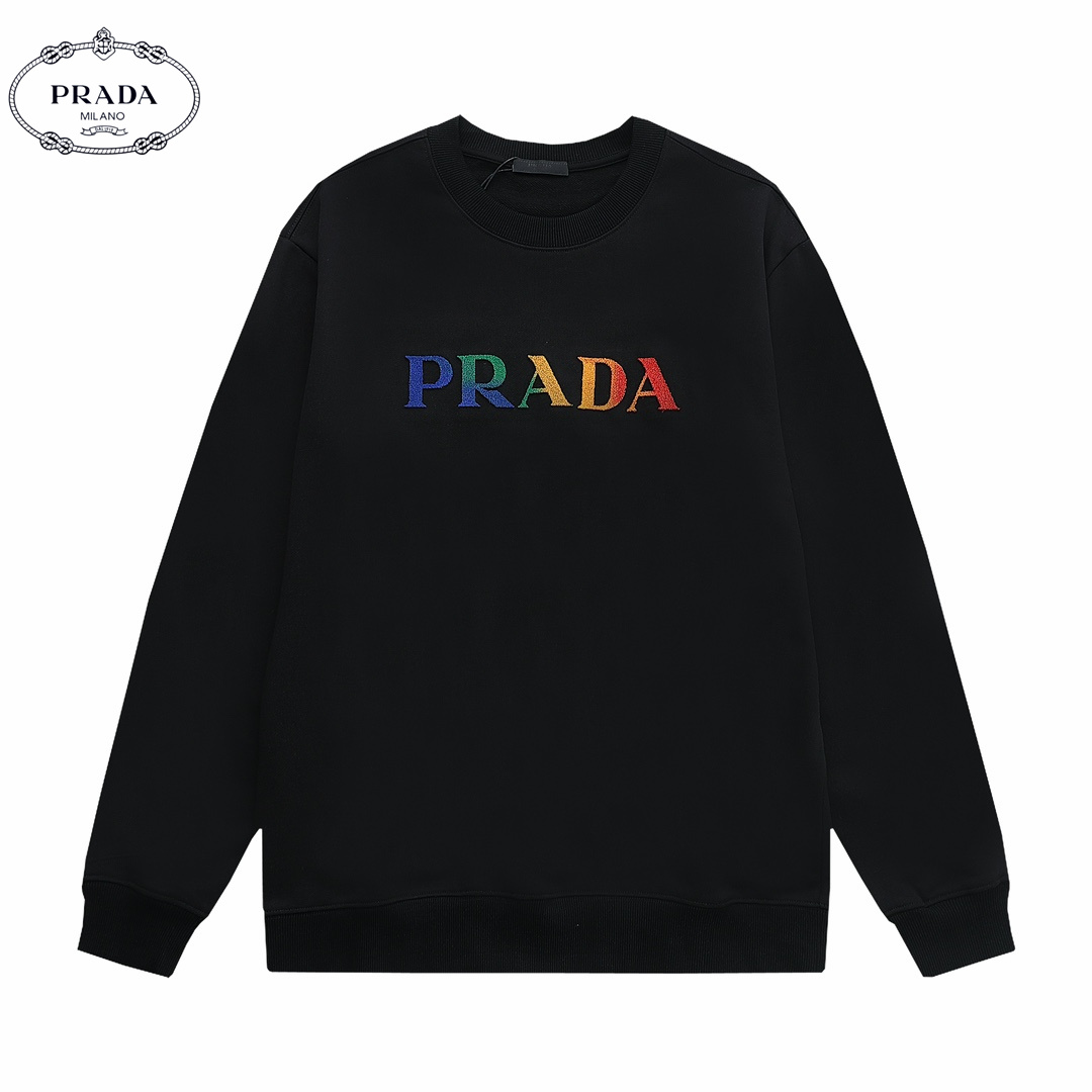 【PRADA 公式旗艦店】プラダ  丸首の衛衣 スウェットご好評に付き再入荷 240925